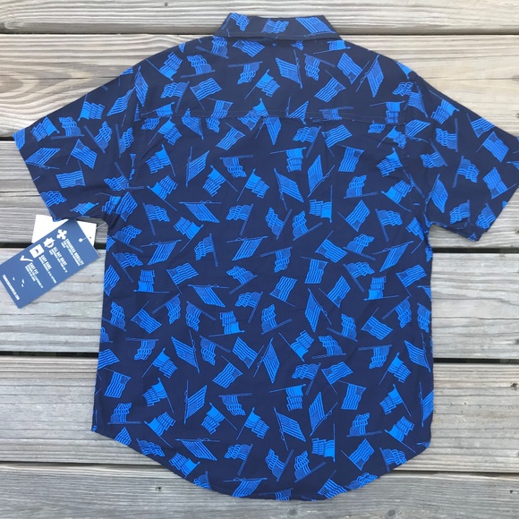 Trunk Surf & Swim Co Big Boys Shirt Tropical Blue - Picture 6 of 8